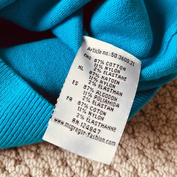 Boys McGREGOR V-neck sweater. Brilliant blue. Sz 152/12yrs. Like new! - Picture 5 of 6